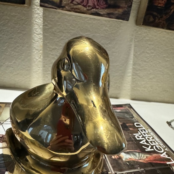 MCM Solid Brass Duck Bookend - Picture 5 of 6